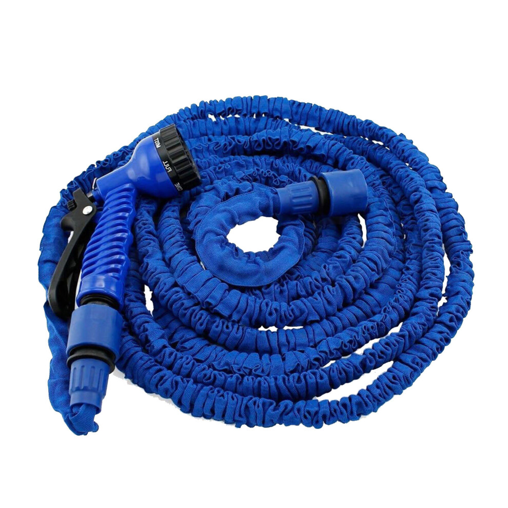 (Blue, 75FT) Hose Pipe Expandable Flexible Garden Magic Water Spray Gun