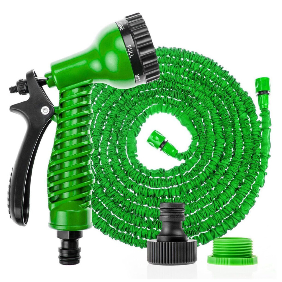 (Green, 75FT) Hose Pipe Expandable Flexible Garden Magic Water Spray Gun