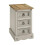 Mercers Furniture Corona Grey Wax Narrow Bedside Rustic 3