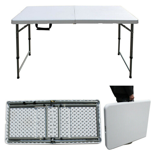 4ft Camping Catering Heavy Duty Folding Trestle Table 1