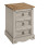 Mercers Furniture Corona Grey Wax Medium Bedside Rustic 2