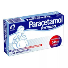 Paracetamol 50 mg, suppositories for babies, czopki dla niemowląt ,10