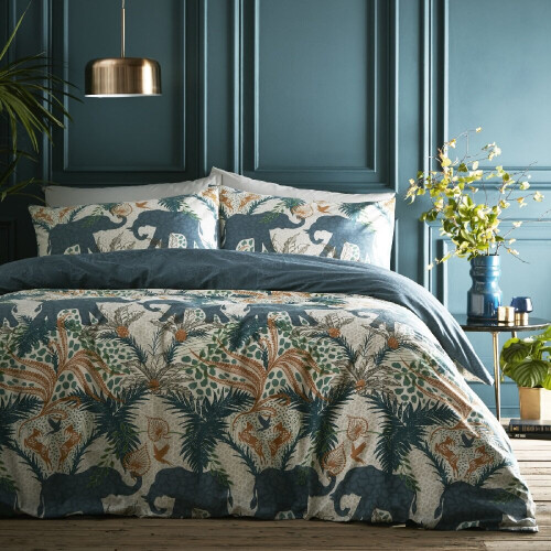 Savannah teal duvet set