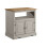 Mercers Furniture Corona TV Unit Grey Wax Straight Solid Pine 2