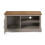 Mercers Furniture Corona TV Unit 1 Door Media Unit Grey Wax Solid Pine 3