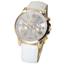 Adult Ladies Childrens Kids Girls Analogue Sport Smart Rose Gold Watch White Strap