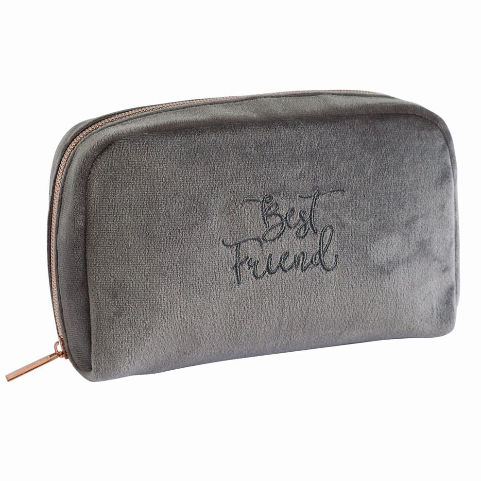 Said With Sentiment (Best Friend) Velour Cosmetic Beauty Bag