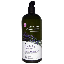 Avalon Organics, Bath & Shower Gel, Nourishing Lavender, 946ml