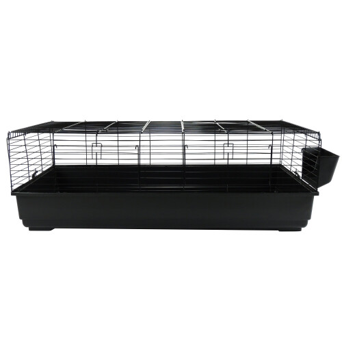 Little-Friends Indoor Rabbit Cage 140cm Black Single Tier - Small Pet Guinea Pig