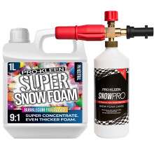 (Bubblegum 1 x 1L, 1 x Pro-Kleen Karcher Lance) Super Concentrate Snow Foam Car Shampoo Kits
