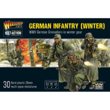 Warlord parafuso ao inverno granadeiros alemes infantaria 1:56 segunda guerra mundial militar wargamimg kit modelo de plstico pequeno