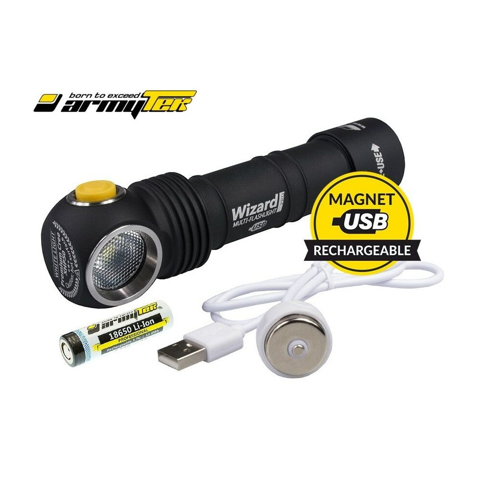 Armytek Wizard Magnet USB v3 1250Lumens LED Headlight Headlamp