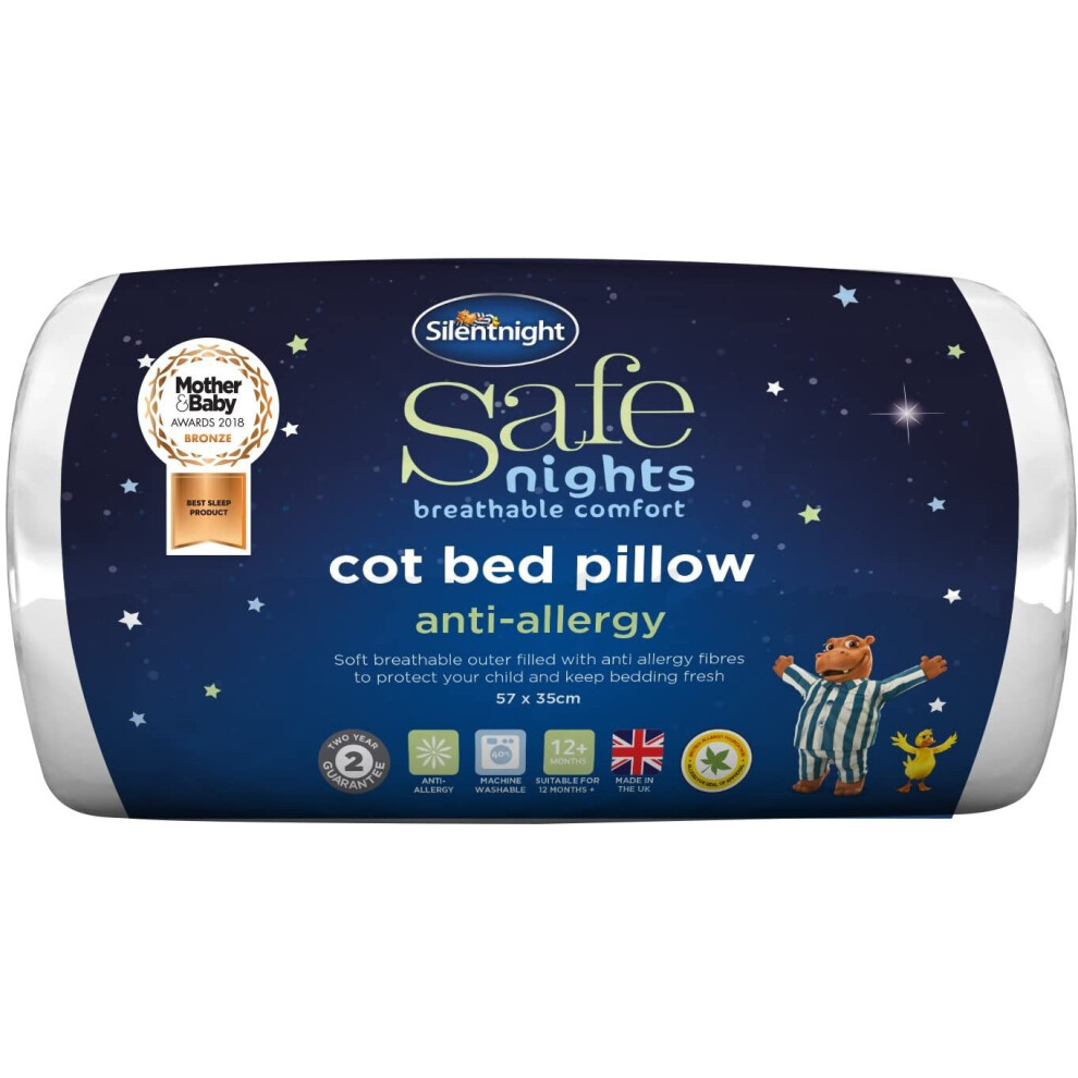 Silentnight Safe Nights Anti-Allergy Cot Bed Pillow