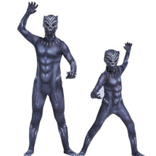 (4-5 Years) Black Panther Kid Boys Costumes Superhero Cosplay Party Fancy Dress