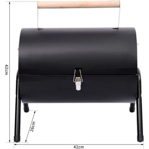 Steel Black Fire Pit Portable BBQ Barbecue Trend 2
