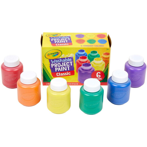 Crayola CRAYOLA 6 Washable Kids Paint, 54-1204 2