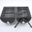 Steel Black Fire Pit Portable BBQ Barbecue Trend 5