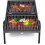 Steel Black Fire Pit Portable BBQ Barbecue Trend 2