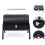 Steel Black Fire Pit Portable BBQ Barbecue Trend 4