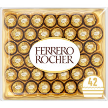 Ferrero Rocher Chocolate Easter Gift Set, Hazelnut and Milk Chocolate Pralines, Box of 42 Pieces