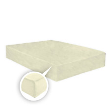 (Cream, Single) 100% Brushed Cotton Thermal Fitted Sheets 25cm.Warm & Cosy Flannelette Plain Fitted Sheets in All Sizes.