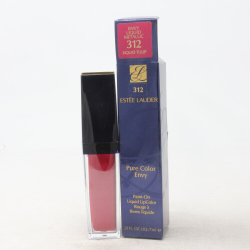 Estee Lauder (312 Liquid Tulip) Estee Lauder Pure Color Envy Paint-On Liquid Lipcolor  0.23oz/7ml New With Box
