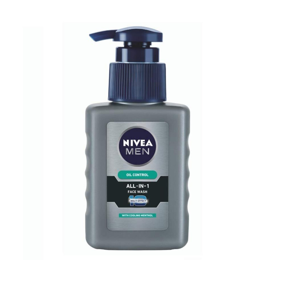 NIVEA Men Face Wash, Oil Control, 10x Vitamin C, 65ml