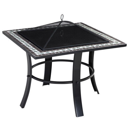 Mosaic Table Fire Pit BBQ Barbecue Grill, Best 2