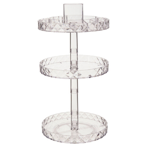 Premier Housewares Three Tier Revolving Cosmetics Organiser