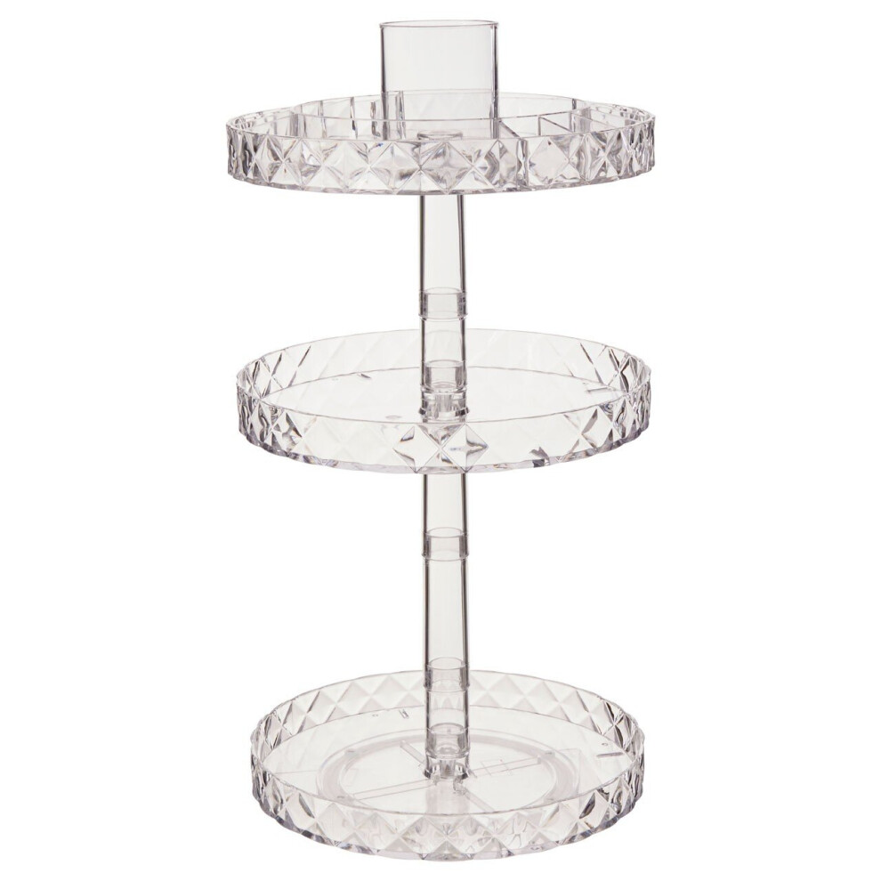Premier Housewares Three Tier Revolving Cosmetics Organiser