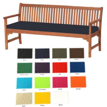 (Navy, 4 Seater (170x52x6cm)) Garden Outdoor Waterproof Seater Bench Pad Cushion