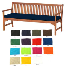 (Royal Blue, 4 Seater (170x52x6cm)) Garden Outdoor Waterproof Seater Bench Pad Cushion