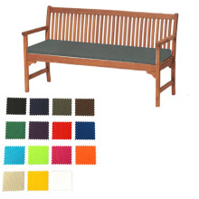 (Grey, 3 Seater (143x52x6cm)) Garden Outdoor Waterproof Seater Bench Pad Cushion