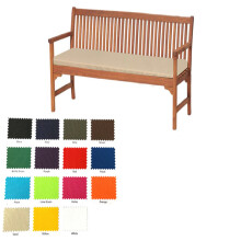 (Sand, 4 Seater (170x52x6cm)) Garden Outdoor Waterproof Seater Bench Pad Cushion