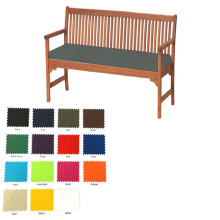 (Grey, 2 Seater (108x45x6cm)) Garden Outdoor Waterproof Seater Bench Pad Cushion