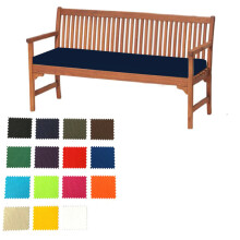 (Royal Blue, 3 Seater (143x52x6cm)) Garden Outdoor Waterproof Seater Bench Pad Cushion