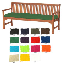 (Bottle Green, 4 Seater (170x52x6cm)) Garden Outdoor Waterproof Seater Bench Pad Cushion