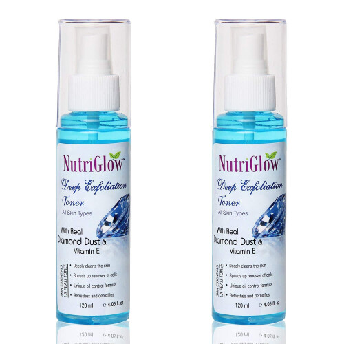 NutriGlow Deep Exfoliation Toner - For All Skin Types (120ml)
