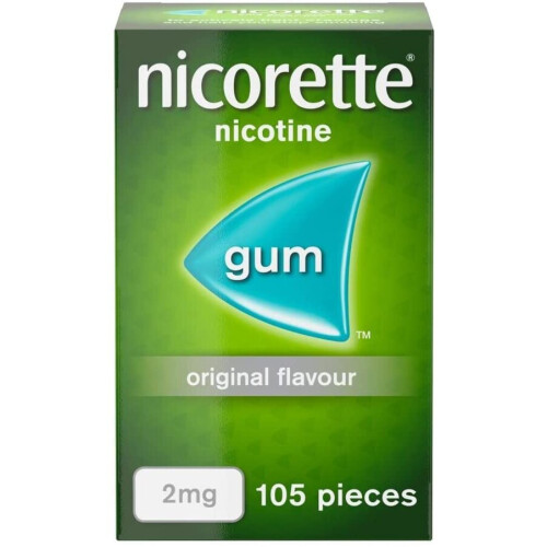 Nicorette Nicorette Original Chewing Gum 2mg 105 Pieces (Stop Smoking Aid)