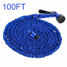(Blue, 100FT) Expandable Garden & Carwash Magic Hose Pipe Spray Gun