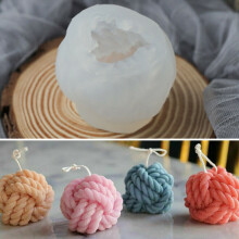 3D Yarn Ball Shape Silicone Candle Mould DIY Soap Aromatherapy Candle Wax Mold
