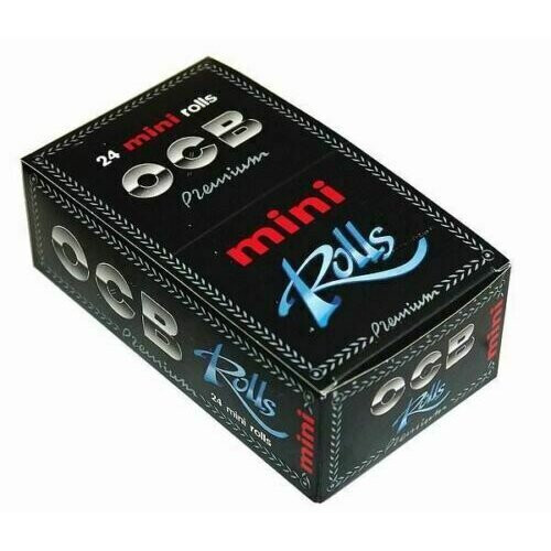 OCB Black Premium Mini Rolling Paper Box of 24 Rolls