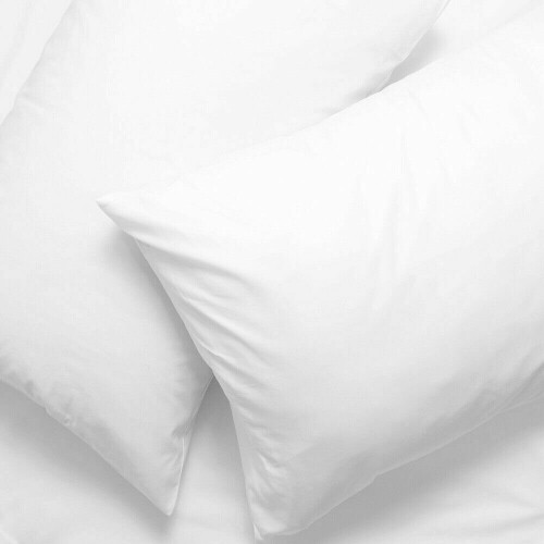 (Pillow Case Only) 100% Egyptian Cotton Luxury Flat Bed Sheet - White 2
