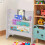 Modern Kids Children Book Shelf Sling Storage Rack Organizer Bookcase 4