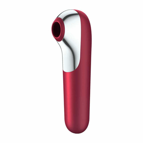 Satisfyer App Enabled Dual Love Clitoral Massager Red 1