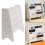Modern Kids Children Book Shelf Sling Storage Rack Organizer Bookcase 6