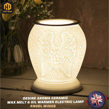 Desire Aroma Angel Wings Ceramic Wax Melt / Oil Warmer Electric Lamp