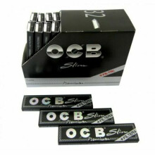 (1 Booklet) OCB PREMIUM BLACK KING SIZE SLIM & FILTERS sMOKING ROLLING PAPERS