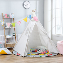 (White) Fairy Children Kids Baby Teepee Wigwam Play Tent In/Outdoor Activity Playhouse