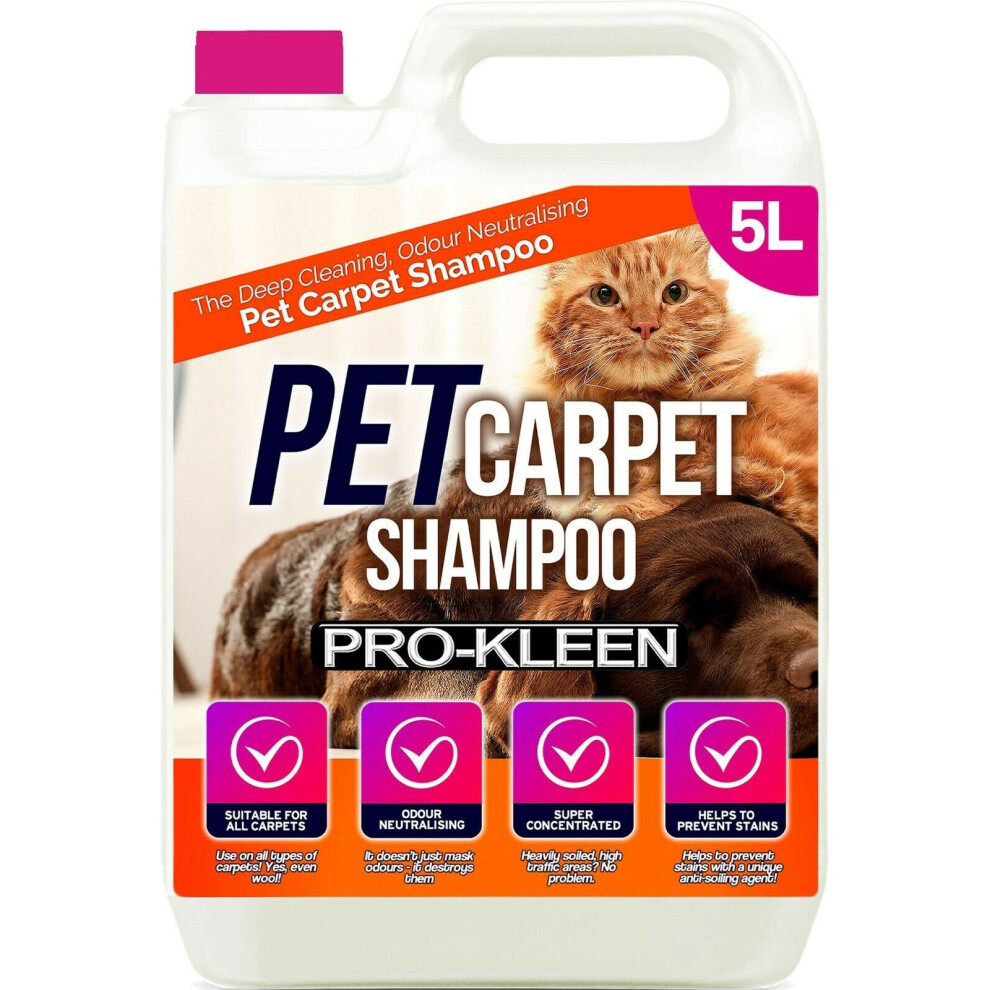 (5L) ProKleen Carpet Shampoo Pet Odour Remover